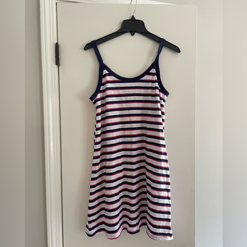 Universal thread red white and blue striped dress. NWT.